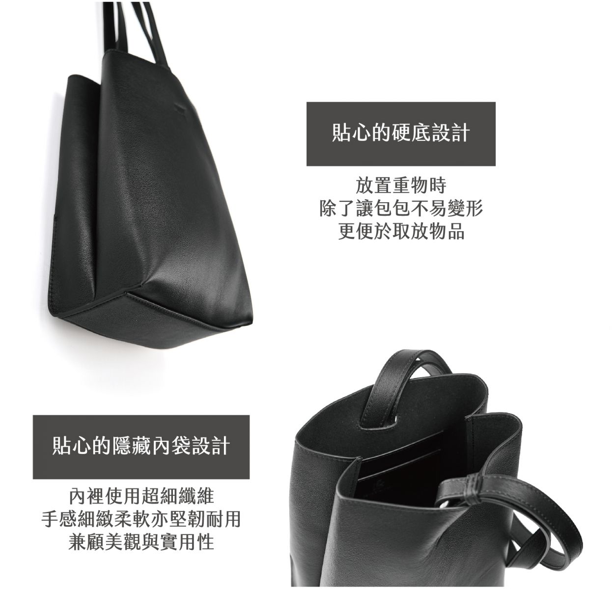 DTB-Half Rectangular Backpack 迷你兩用方形水桶後背包-黑色