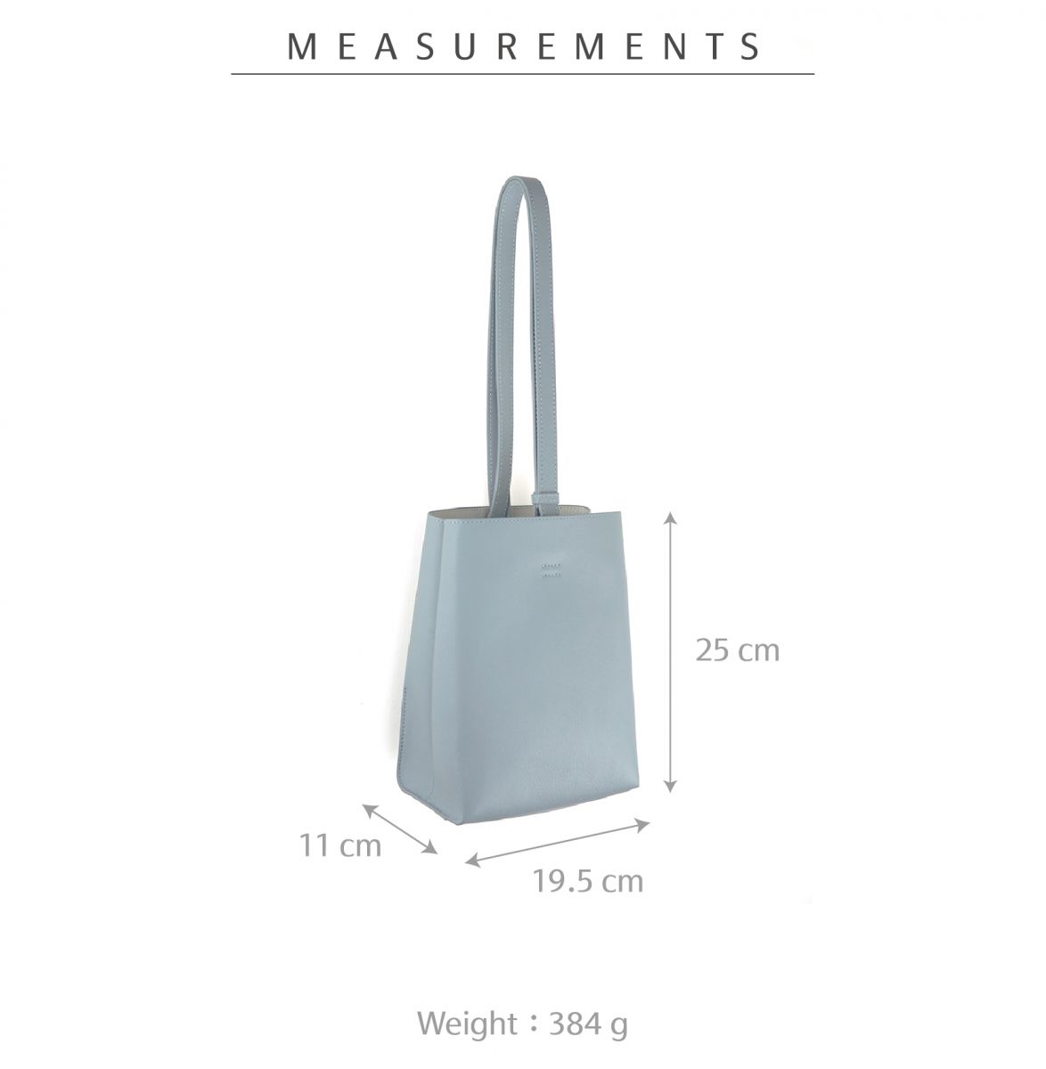 DTB-Half Rectangular Bucket Bag迷你兩用方形水桶後背包-Glacier Grey冰川灰