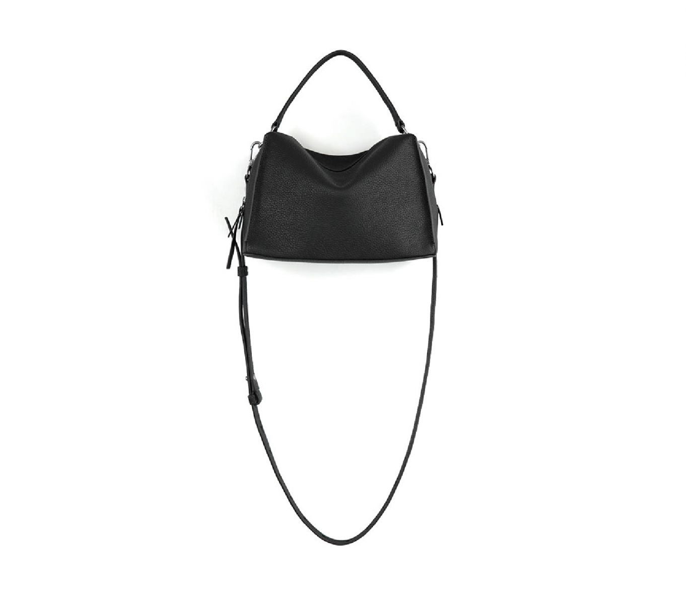 DTB_Mini Valley Cube Shoulder Bag迷你方型軟包_黑色/荔枝紋
