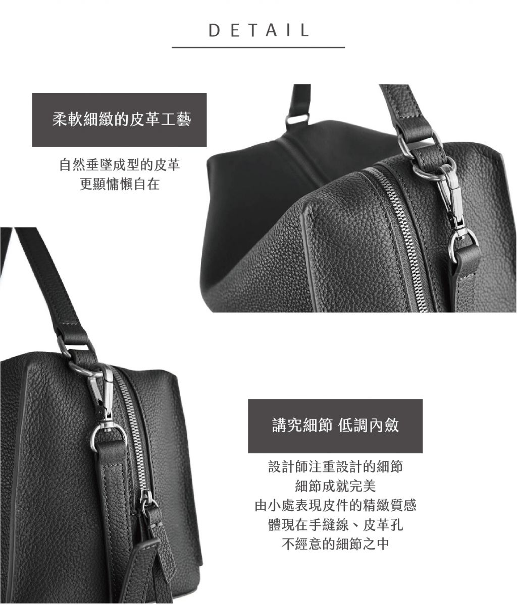 DTB_Mini Valley Cube Shoulder Bag迷你方型軟包_黑色/荔枝紋