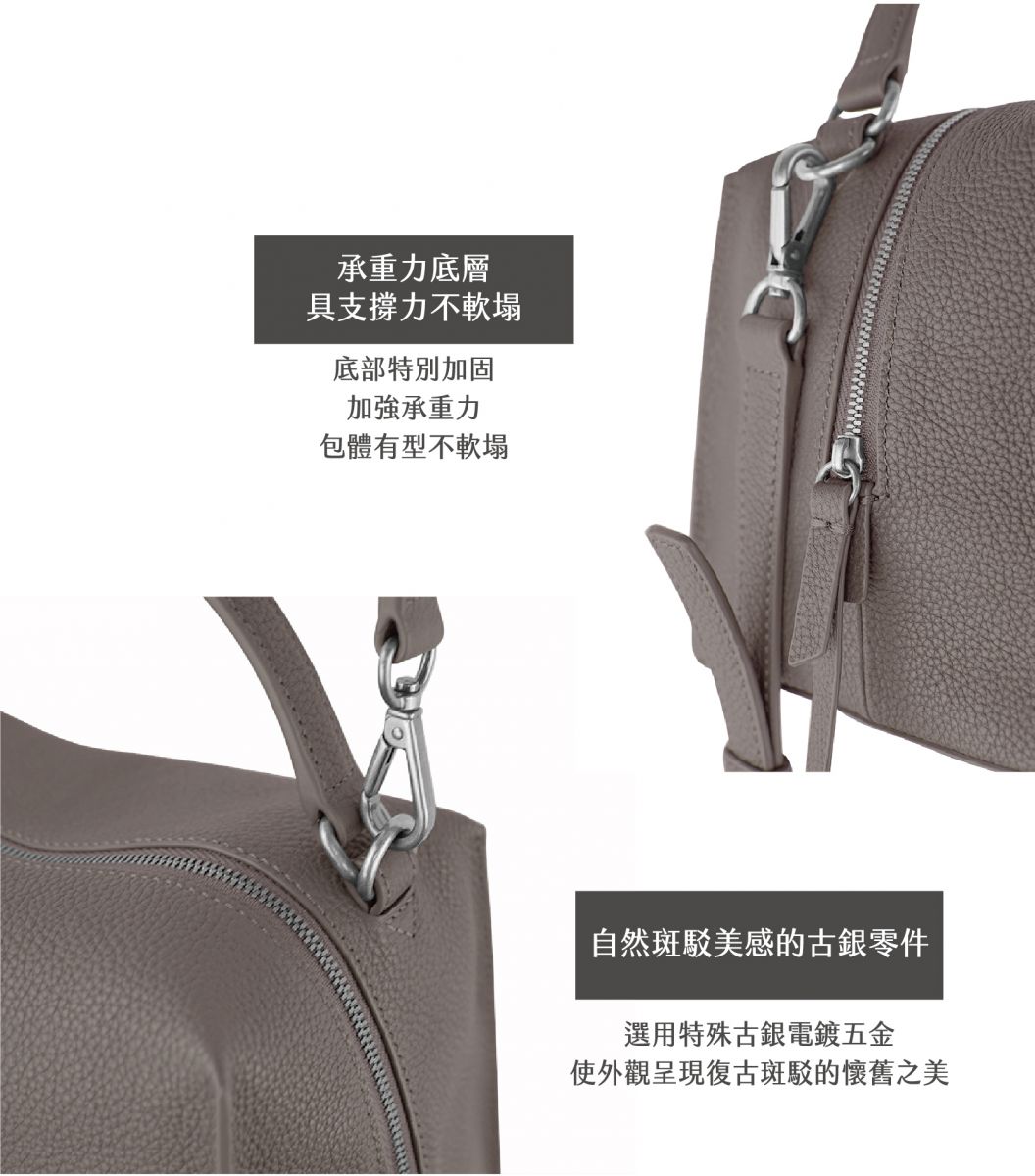 DTB_Mini Valley Cube  Shoulder Bag迷你方型軟包-December Sky Grey天空灰