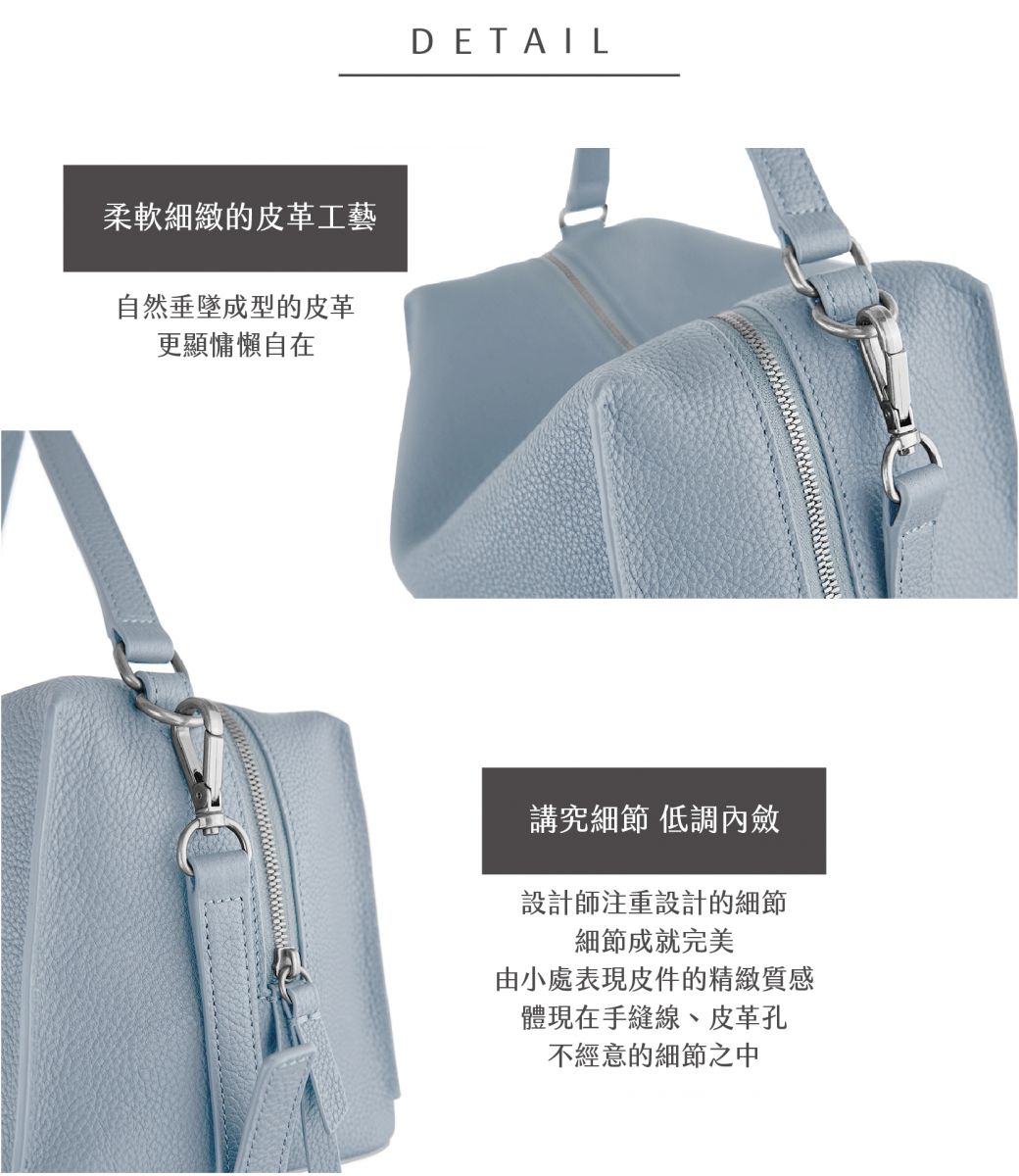 DTB_Mini Valley Cube  Shoulder Bag迷你方型軟包-Mineral Blue 礦物藍