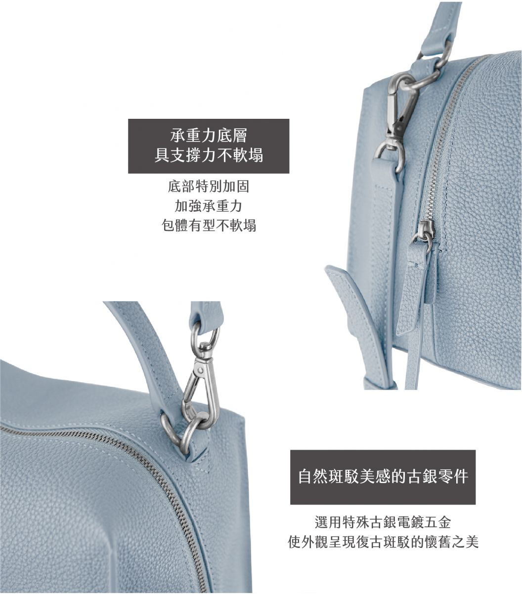 DTB_Mini Valley Cube  Shoulder Bag迷你方型軟包-Mineral Blue 礦物藍