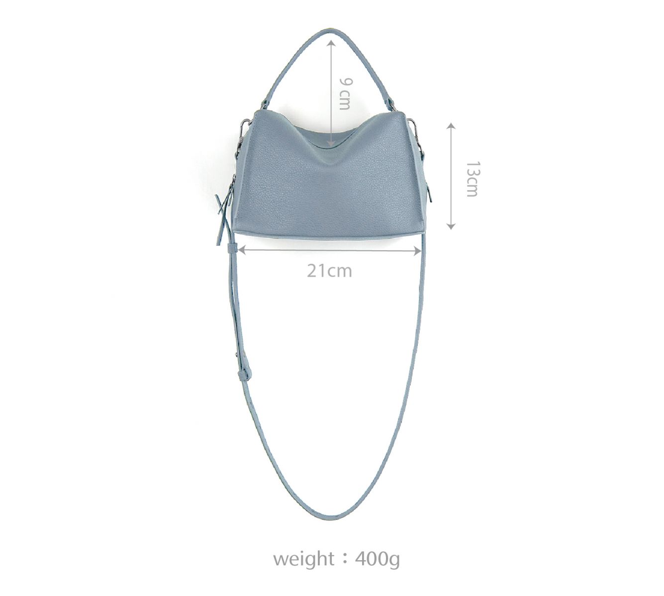 DTB_Mini Valley Cube  Shoulder Bag迷你方型軟包-Mineral Blue 礦物藍