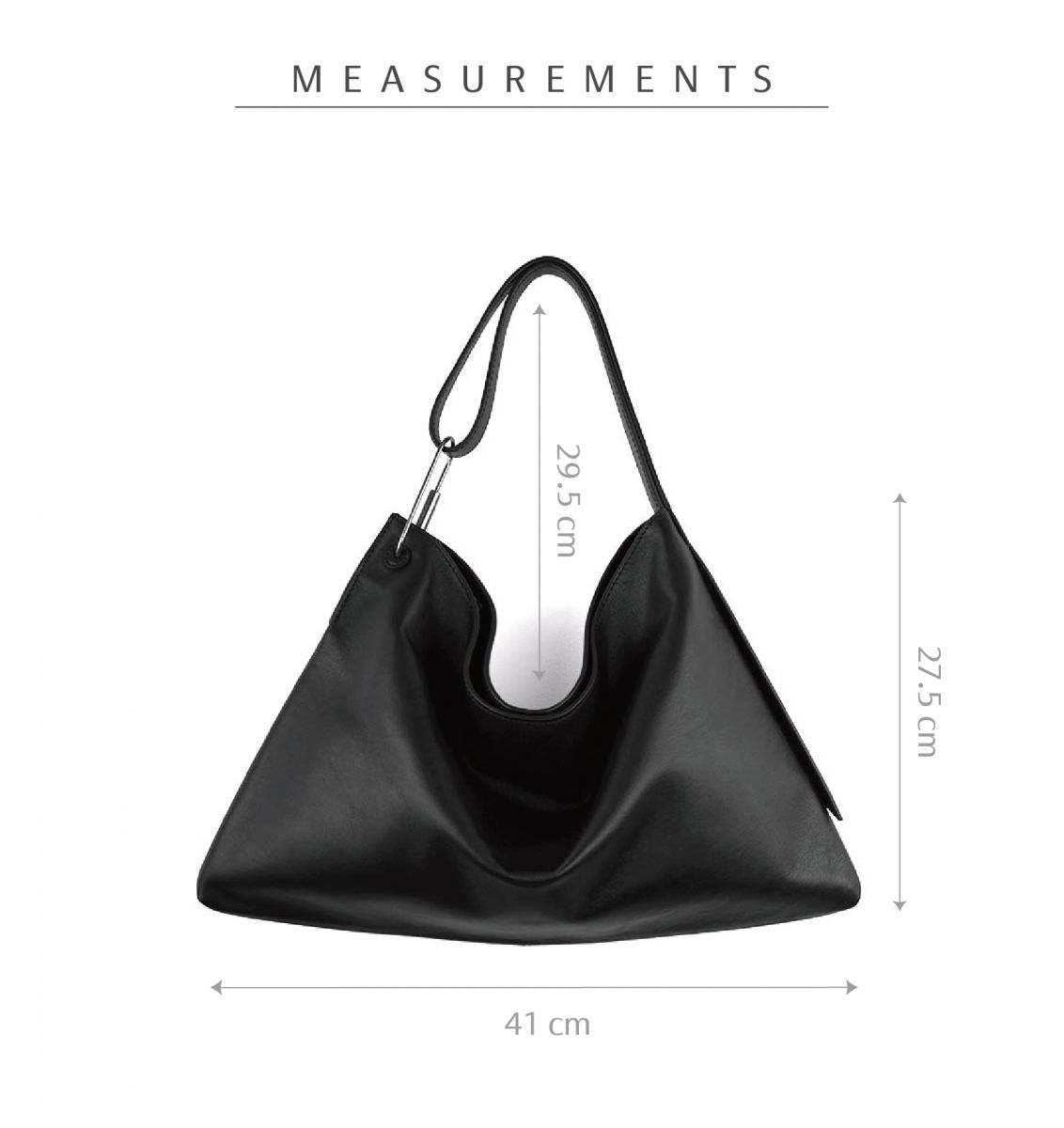 DTB_Equilateral Triangle Hobo Bag等邊三角側背包_納帕牛皮