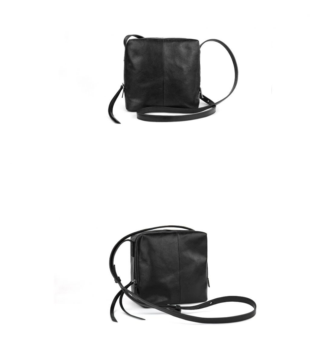 Fudge Shoulder Bag 法奇單肩隨身包(進口小水牛皮) -Black 黑色