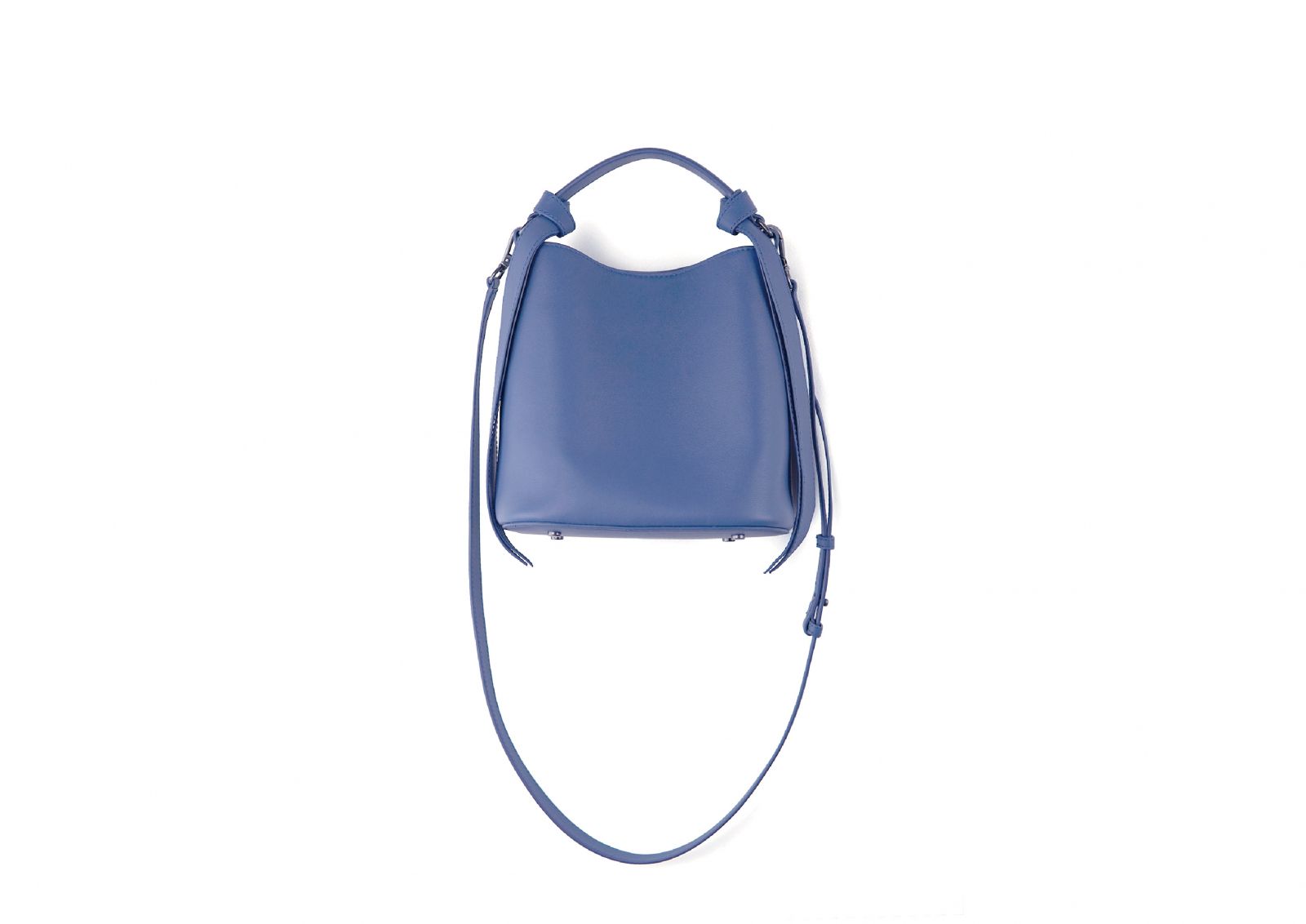 Knot Bucket Shoulder Bag 扭結側背包 - Star Sapphire 青玉藍