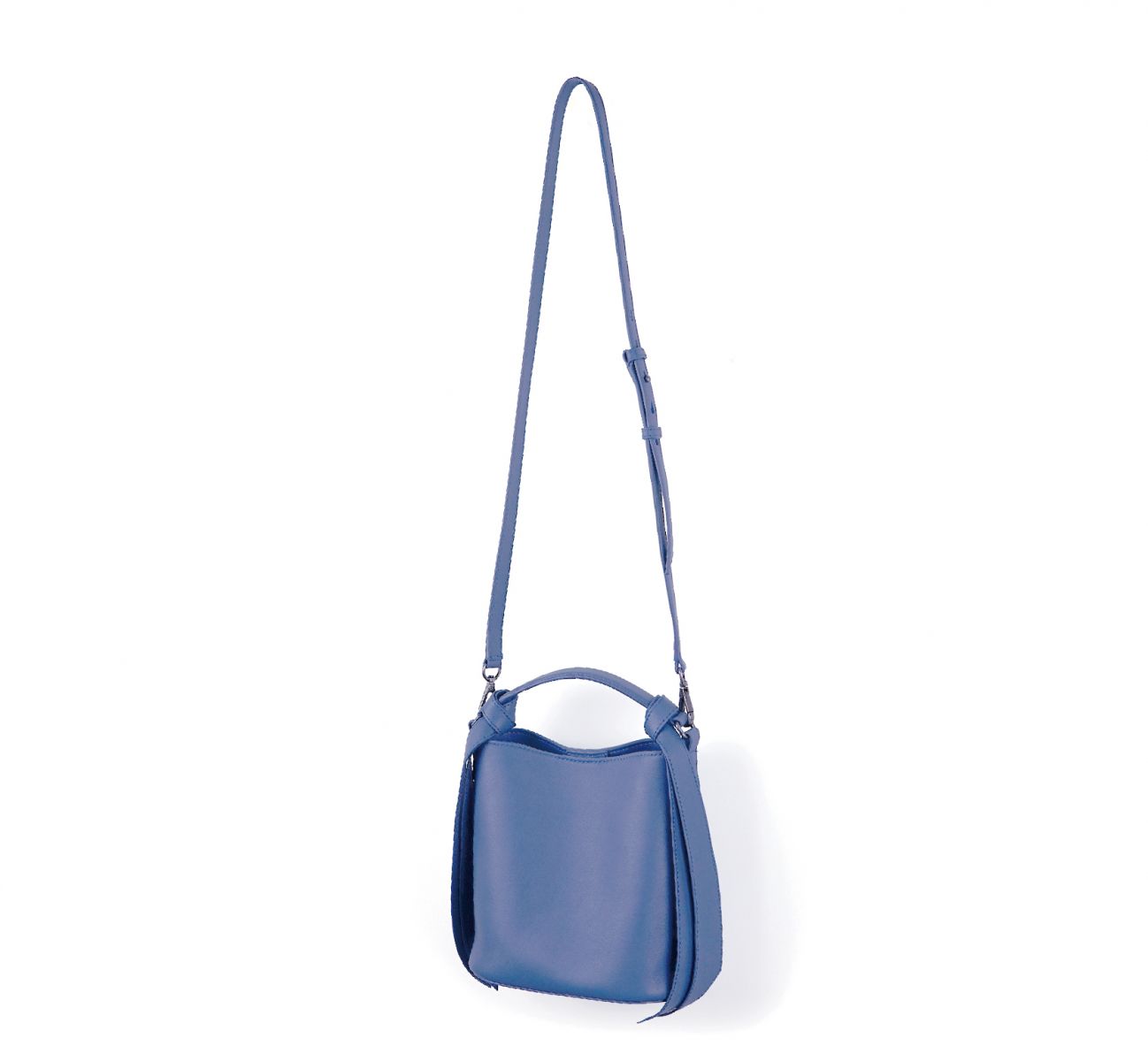 Knot Bucket Shoulder Bag 扭結側背包 - Star Sapphire 青玉藍