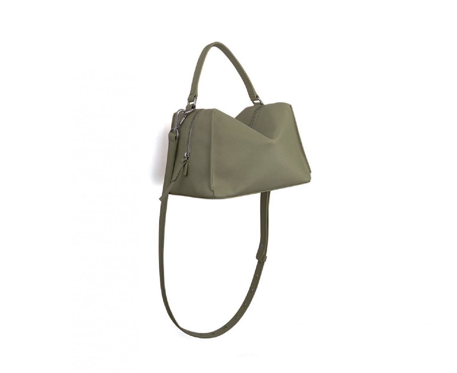 Mini Valley Cube Shoulder Bags 迷你方型軟包-Olive Greene 橄欖綠