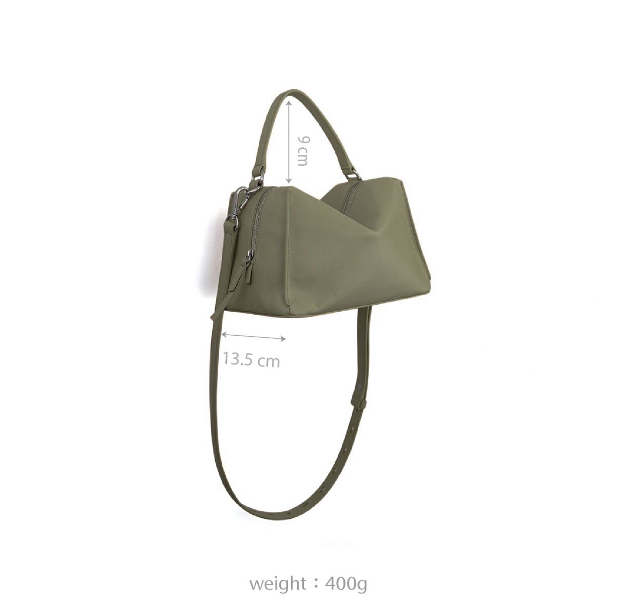 Mini Valley Cube Shoulder Bags 迷你方型軟包-Olive Greene 橄欖綠