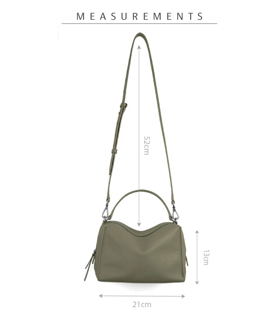 Mini Valley Cube Shoulder Bags 迷你方型軟包-Olive Greene 橄欖綠