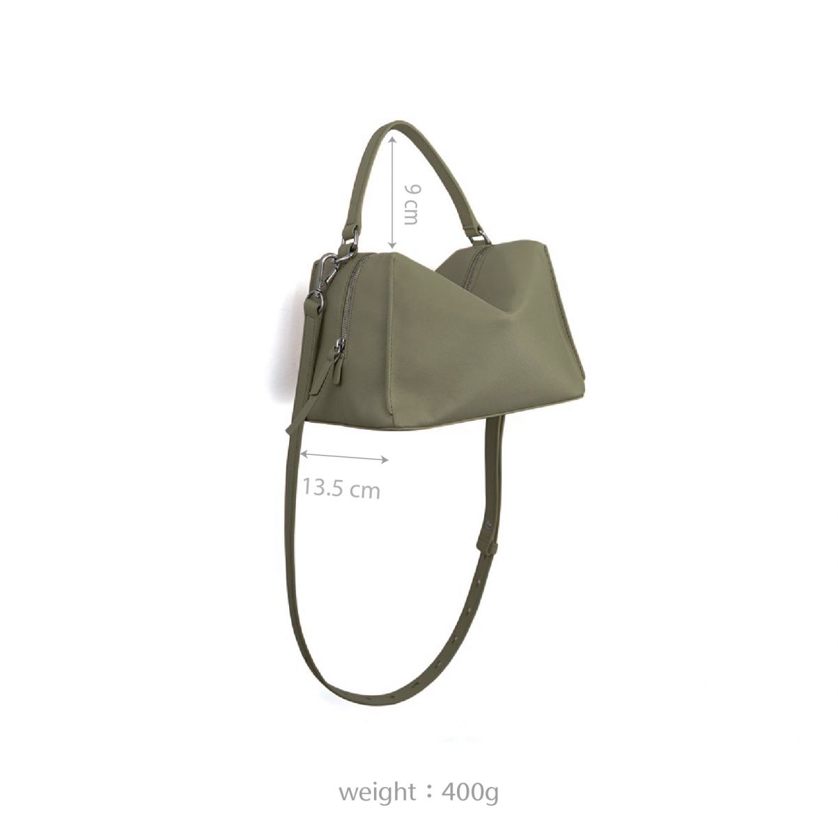 Mini Valley Cube Shoulder Bags 迷你方型軟包-Olive Greene 橄欖綠