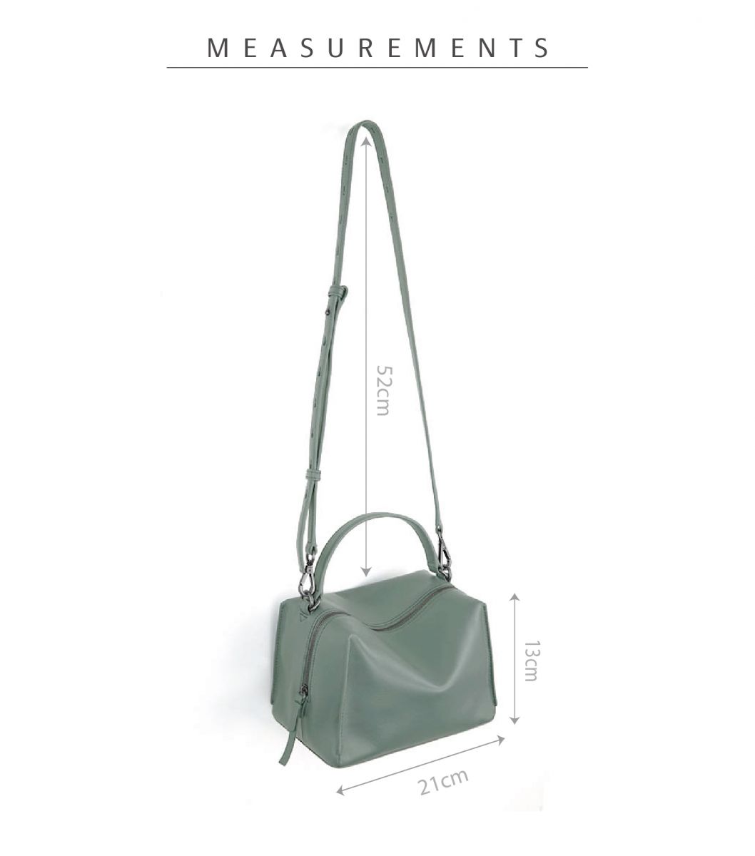 Mini Vally Cube Shoulder Bag 迷你方型軟包_Agave Green 龍舌蘭綠