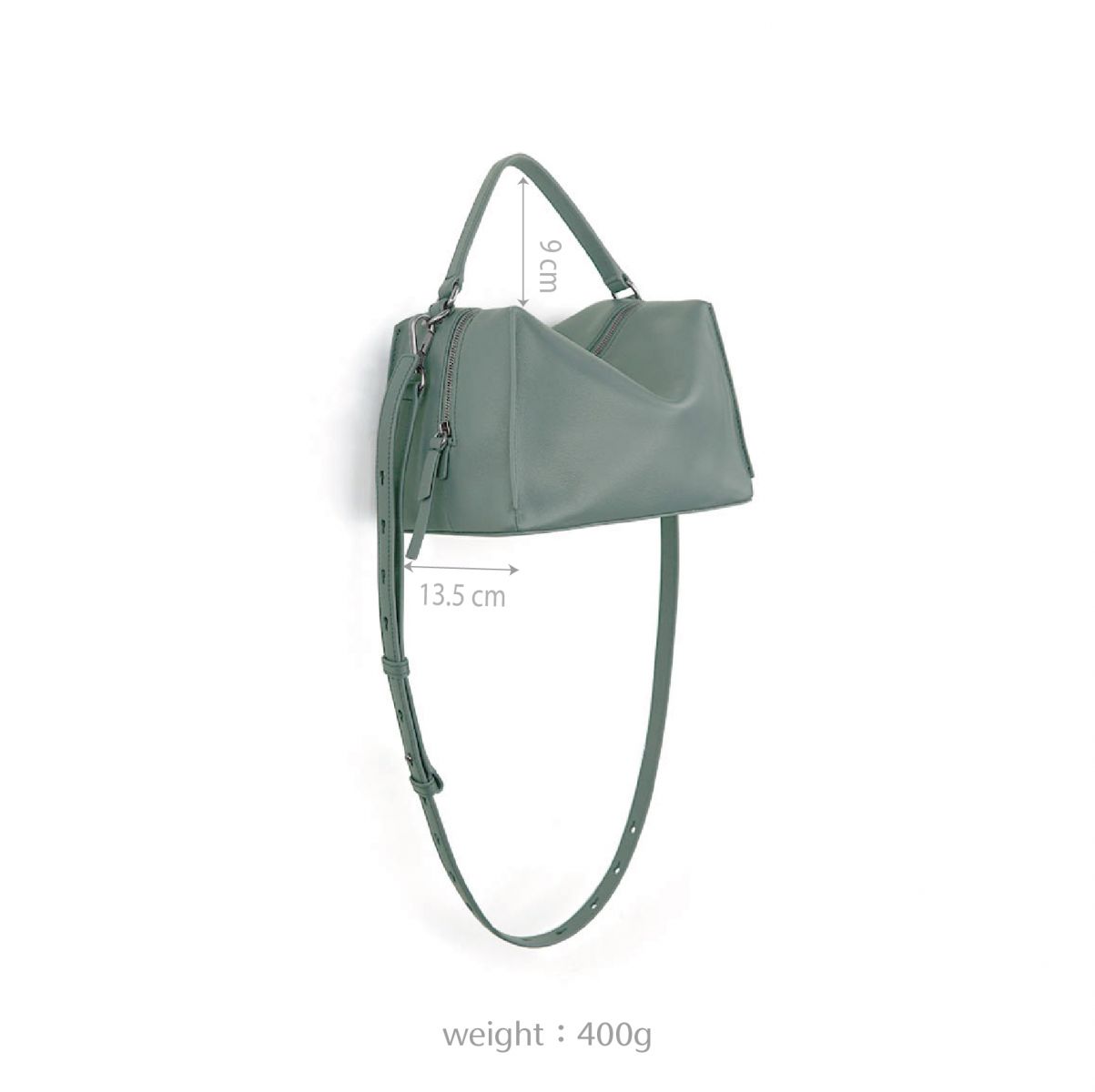 Mini Vally Cube Shoulder Bag 迷你方型軟包_Agave Green 龍舌蘭綠