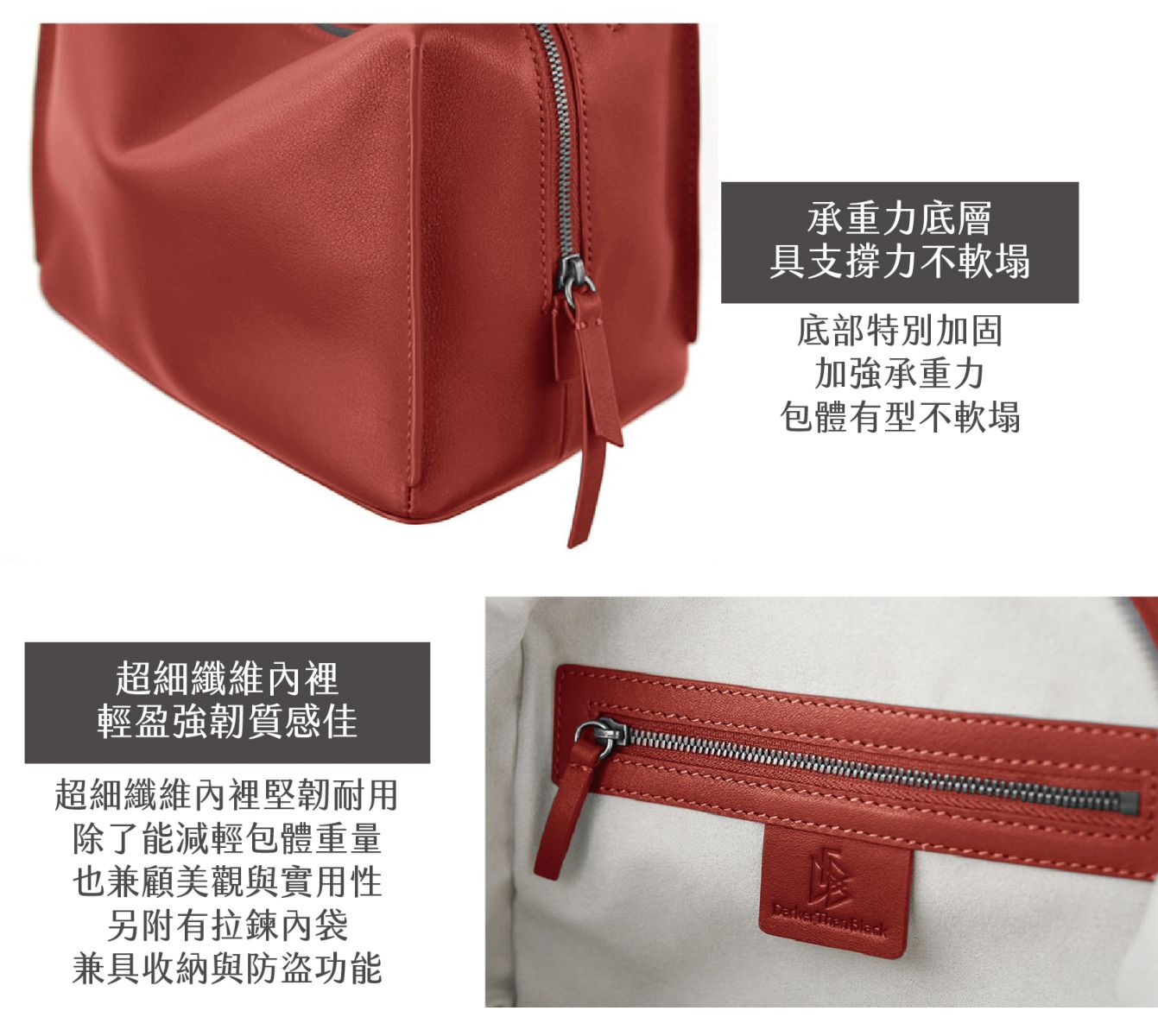 DTB_Mini Vally Cube Shoulder Bag 迷你方型軟包_Sunset Peel 暮柚紅