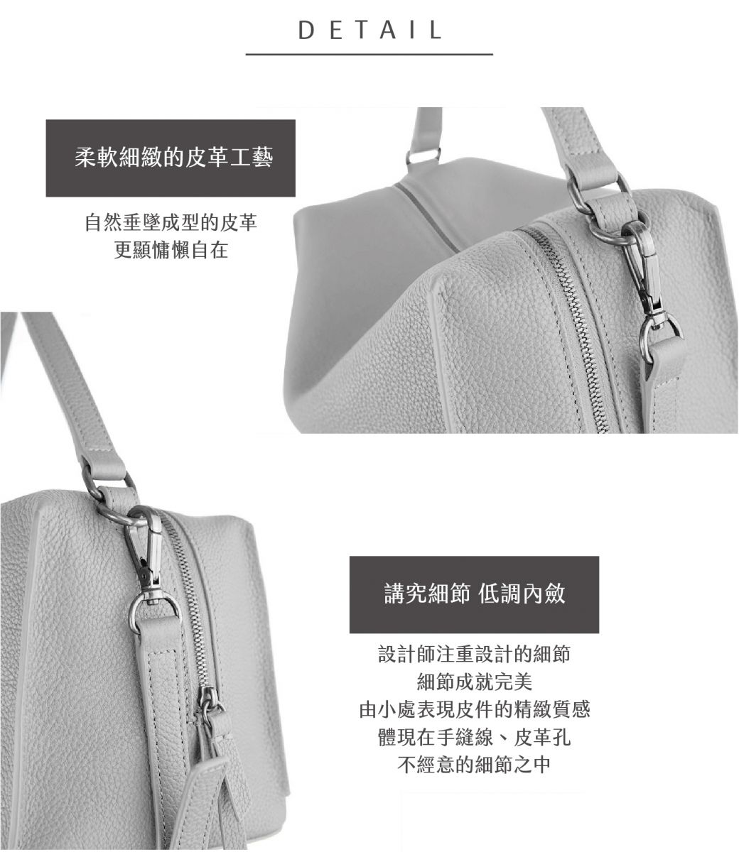 DTB_Mini Valley Cube Shoulder Bag迷你方型軟包_Mist Pebble 霧石灰