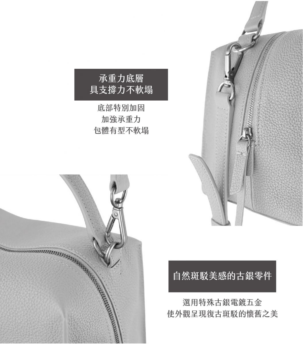 DTB_Mini Valley Cube Shoulder Bag迷你方型軟包_Mist Pebble 霧石灰