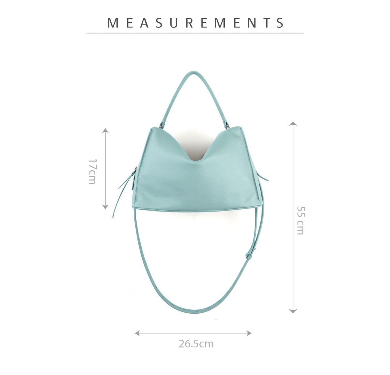 DTB_Valley Cube Shoulder Bag 方型軟包_Air Blue青空藍