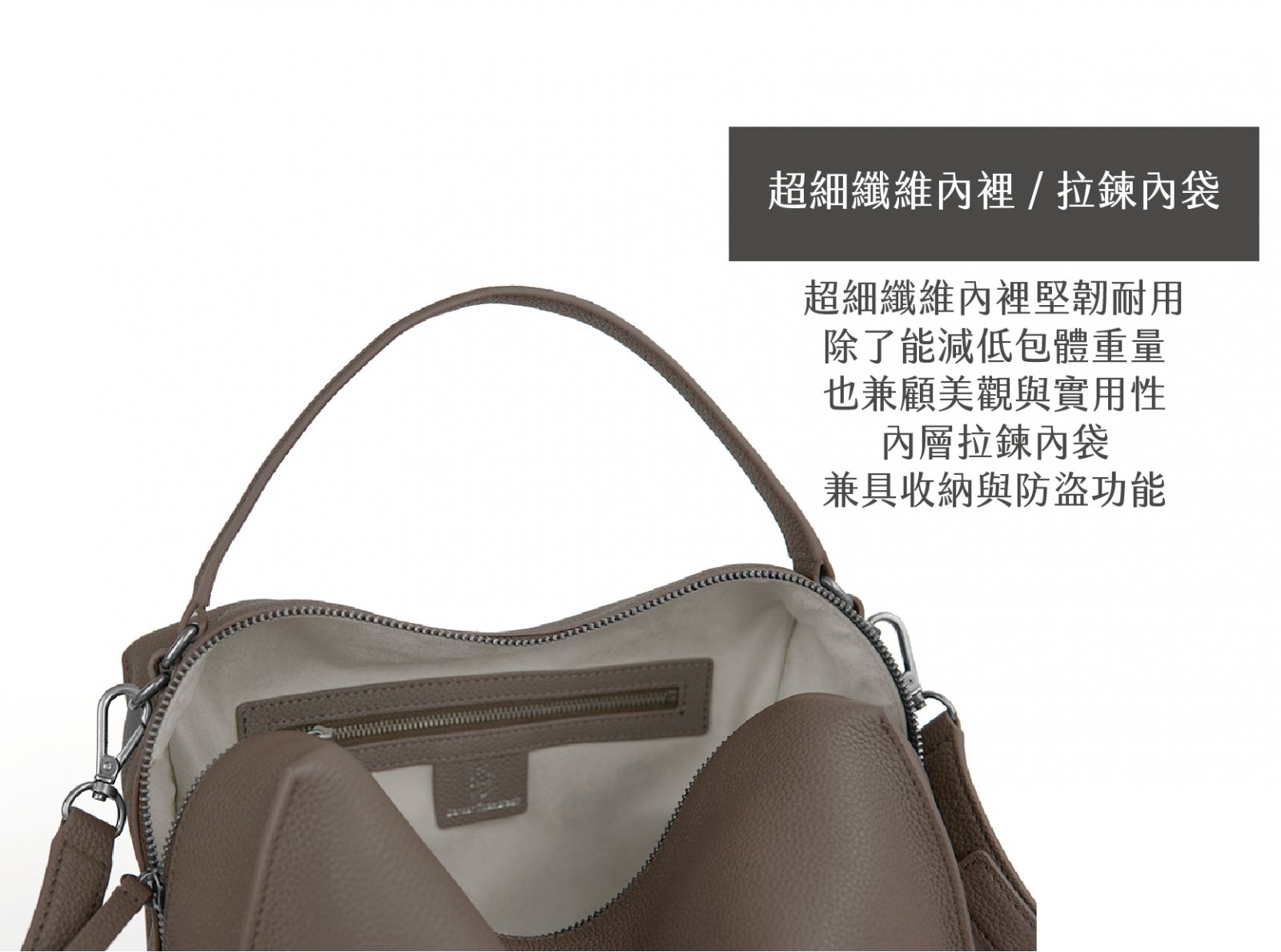 DTB_Valley Cube Shoulder Bag方型軟包-December Sky Grey天空灰